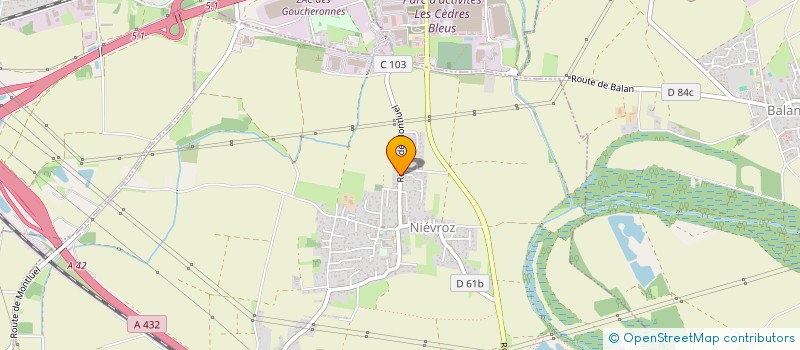 localisation de l'entreprise SCI 4M  NIEVROZ