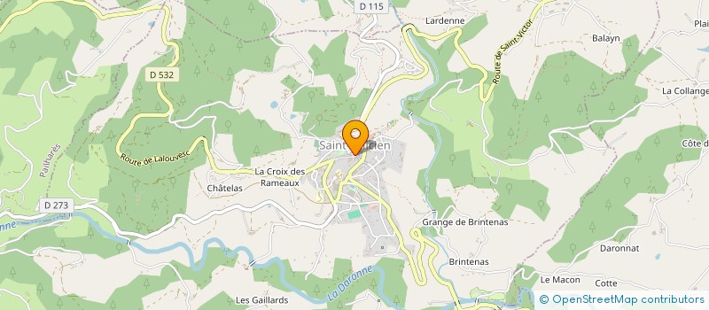 localisation de l'entreprise SCI 4MAINSDANSLAPIERRE  LAMASTRE