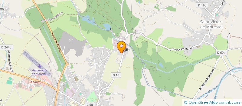 localisation de l'entreprise SCI 4P  MORESTEL