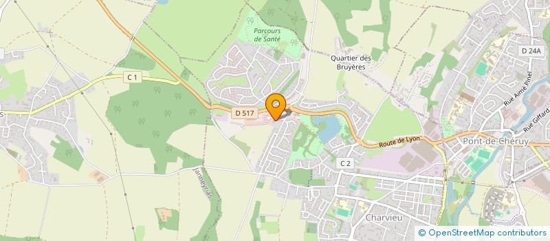 localisation de l'entreprise SCI 4P  CHARVIEU-CHAVAGNEUX