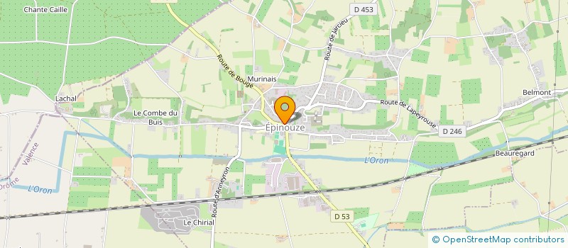 localisation de l'entreprise SCI 4P à EPINOUZE