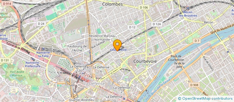 localisation de l'entreprise SCI 4PILOT INVEST à COURBEVOIE