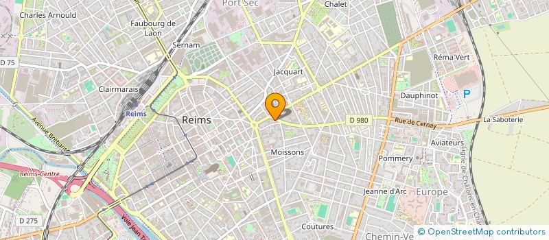 localisation de l'entreprise SCI 4PSC  REIMS