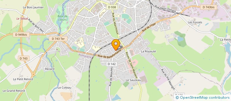 localisation de l'entreprise SCI  4R  PARTHENAY