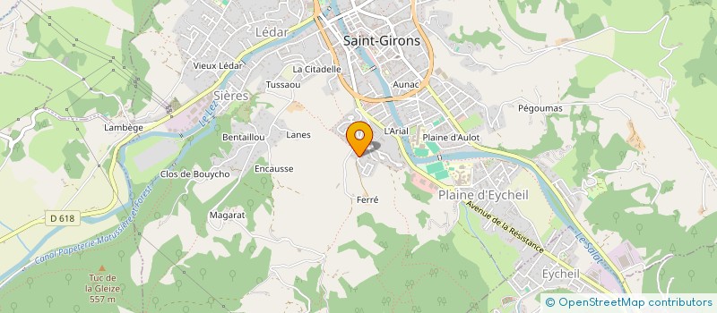 localisation de l'entreprise SCI 4R à SAINT-GIRONS