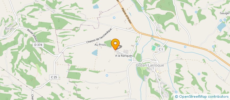 localisation de l'entreprise SCI 4R  ORDAN-LARROQUE