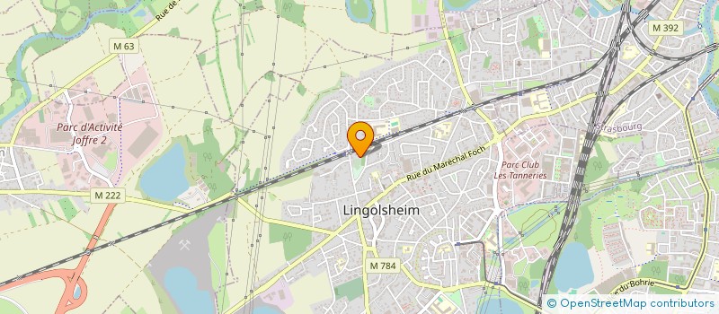 localisation de l'entreprise SCI 4S  LINGOLSHEIM