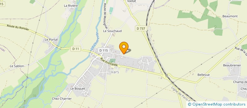 localisation de l'entreprise SCI 4T  VARS