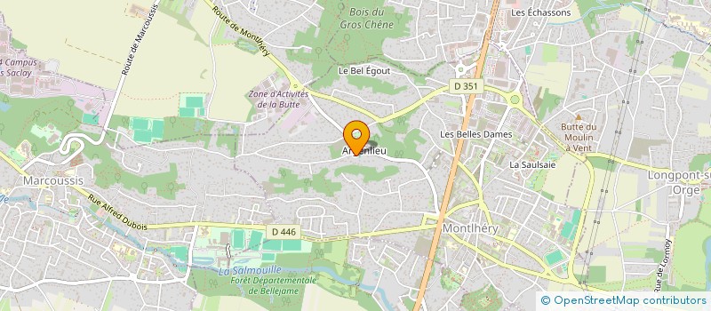 localisation de l'entreprise SCI 4TEAM  MONTLHERY