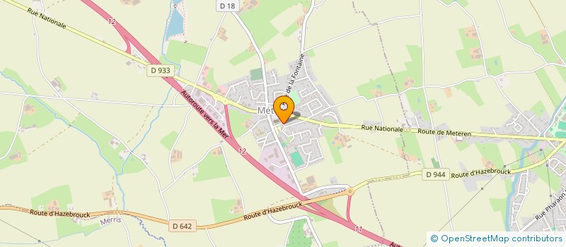 localisation de l'entreprise SCI 4V  METEREN