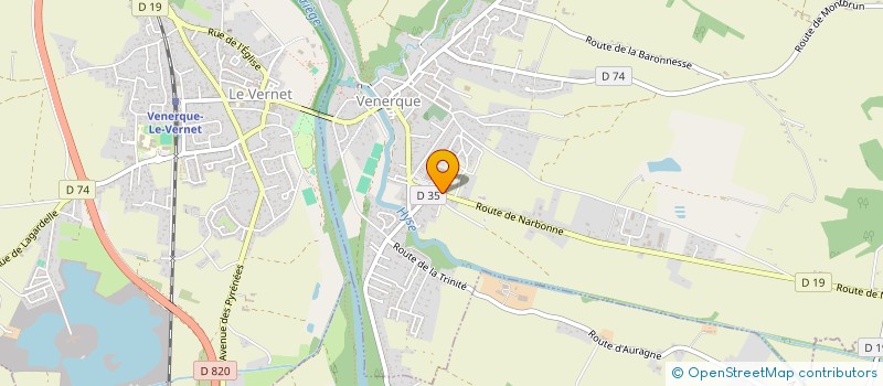 localisation de l'entreprise SCI 4V à VENERQUE