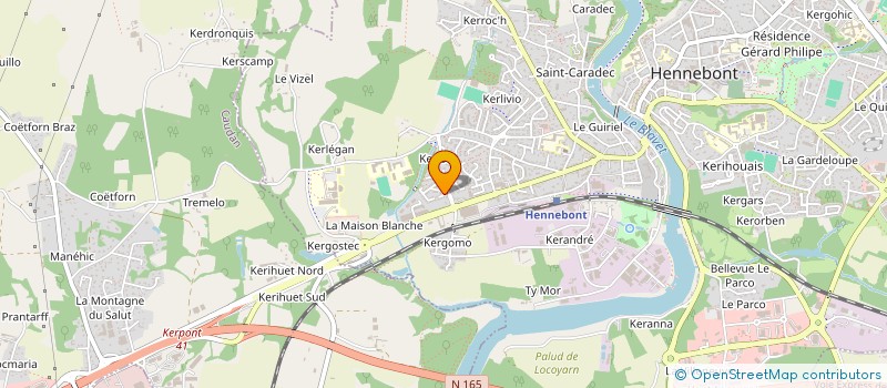 localisation de l'entreprise SCI 4Z  HENNEBONT