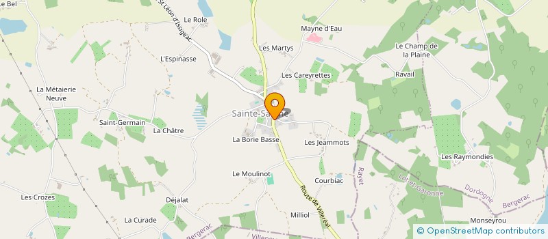 localisation de l'entreprise SCI 5.0  BEAUMONTOIS EN PERIGORD