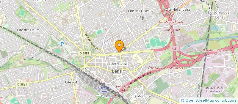 localisation de l'entreprise SCI 5-7 ROGER SALENGRO  LENS