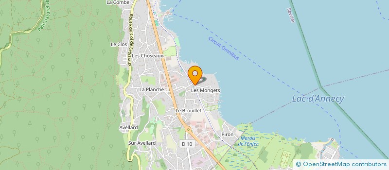 localisation de l'entreprise SCI 5 A  SEVRIER