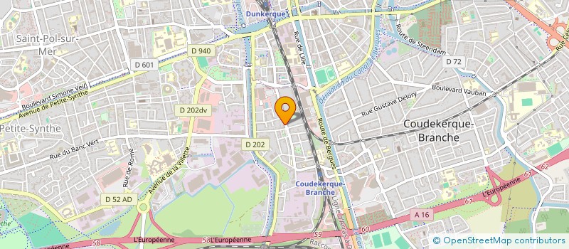 localisation de l'entreprise SCI 5 AVENUE JEAN LEBAS  COUDEKERQUE-BRANCHE