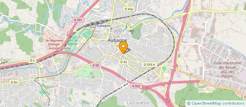 localisation de l'entreprise SCI 5 B à AUBAGNE