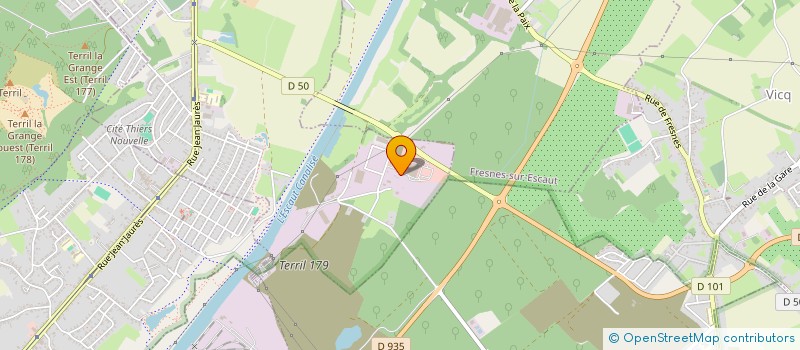 localisation de l'entreprise SCI 5 B  ESCAUTPONT