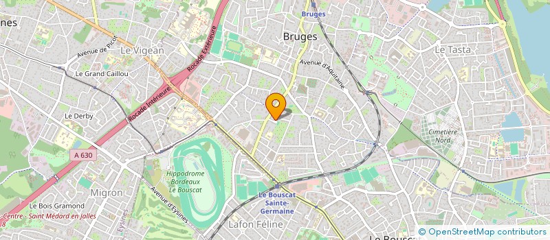 localisation de l'entreprise SCI 5 BOULES  BRUGES