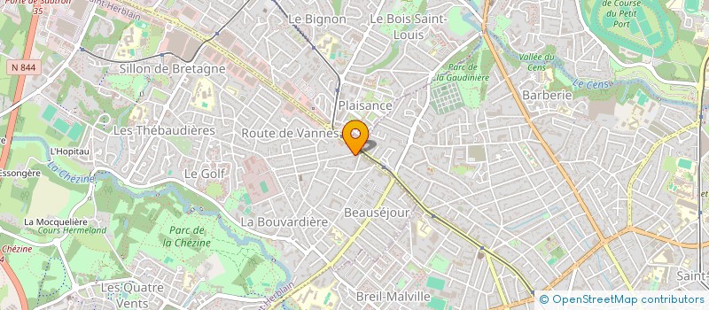 localisation de l'entreprise SCI 5 BOUVARDIERE  SAINT-HERBLAIN