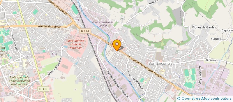 localisation de l'entreprise SCI 5 CHENES  BOE