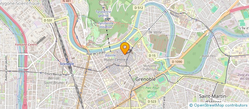 localisation de l'entreprise SCI 5 CLERCS  GRENOBLE