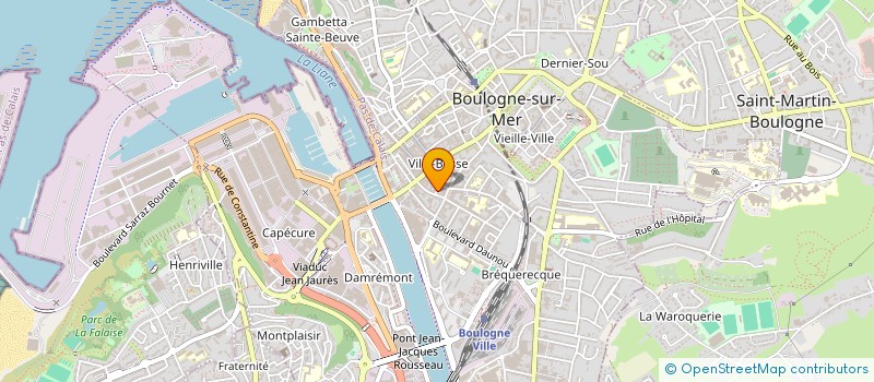 localisation de l'entreprise SCI 5 ET 7 RUE DAMBOISE à BOULOGNE-SUR-MER