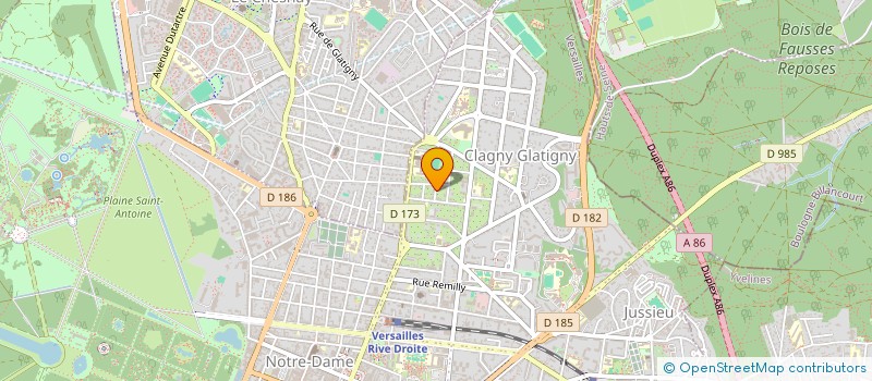 localisation de l'entreprise SCI 5 ET 7 RUE SAINT PIERRE à VERSAILLES