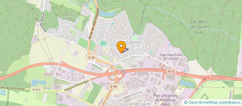 localisation de l'entreprise SCI 5 F  PLAISIR