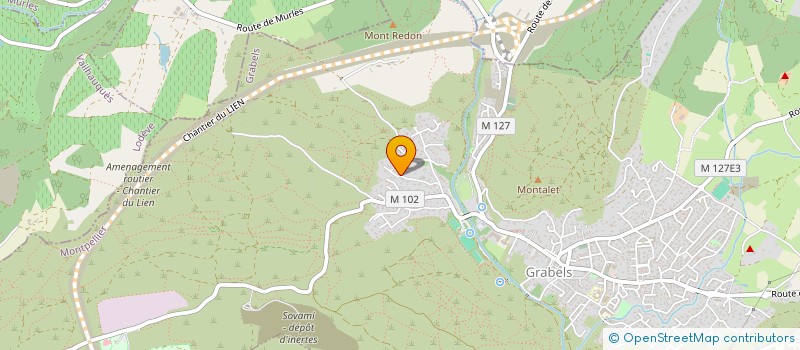 localisation de l'entreprise SCI 5 GEORGES  GRABELS