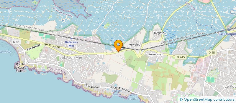 localisation de l'entreprise SCI 5 KERBOUCHARD  BATZ-SUR-MER