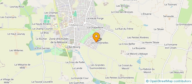 localisation de l'entreprise SCI 5 M  MELESSE