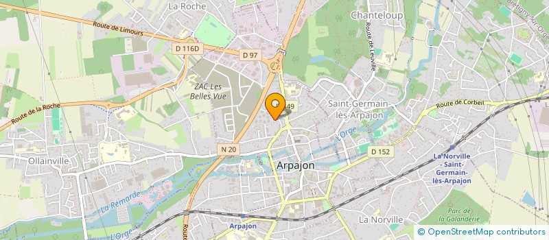localisation de l'entreprise SCI 5 PASSAGE DU GUESCLIN  ARPAJON