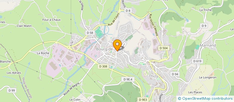 localisation de l'entreprise SCI 5 PLACE ARISTIDE BRIAND  THIZY-LES-BOURGS