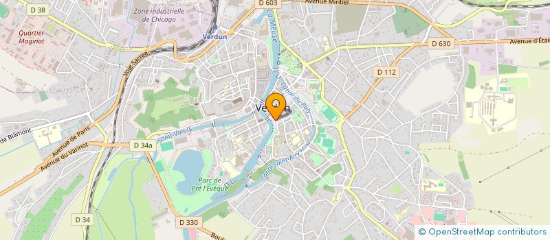 localisation de l'entreprise SCI 5 PLACE THIERS à VERDUN