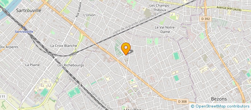 localisation de l'entreprise SCI 5 PORT BERTRAND  HOUILLES