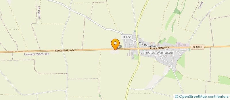 localisation de l'entreprise SCI 5 QUAI BELU  LAMOTTE-WARFUSEE