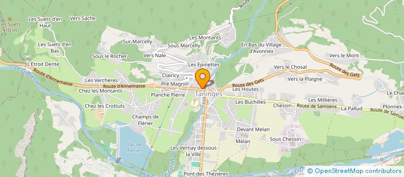 localisation de l'entreprise SCI 5 QUAI DU BRAS DE FER  TANINGES