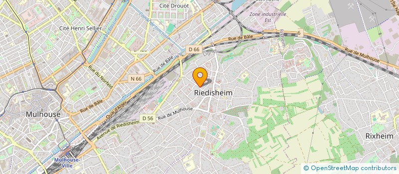 localisation de l'entreprise SCI 5 R.D.R.  RIEDISHEIM