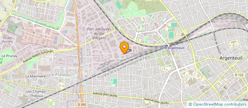 localisation de l'entreprise SCI 5 R DE LA FAUVETTE  ARGENTEUIL