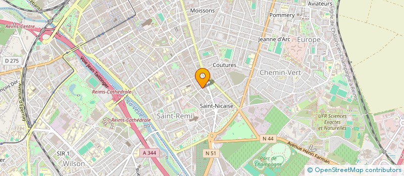 localisation de l'entreprise SCI 5 RUE BRULART  REIMS