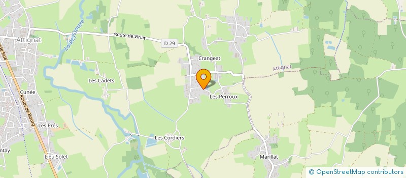 localisation de l'entreprise SCI 5 RUE DE L'HERITAN  ATTIGNAT