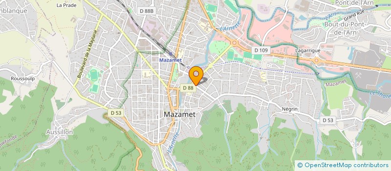 localisation de l'entreprise SCI 5 RUE DE LA FINARIE  MAZAMET