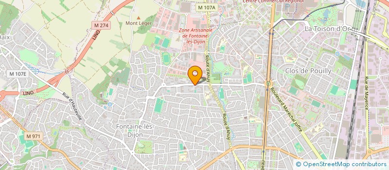 localisation de l'entreprise SCI 5 RUE DU NORD  FONTAINE-LES-DIJON