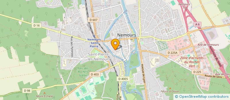 localisation de l'entreprise SCI 5 RUE HEDELIN  NEMOURS