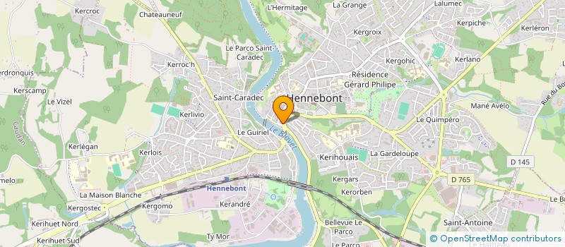 localisation de l'entreprise SCI 5 RUE MARECHAL JOFFRE  HENNEBONT