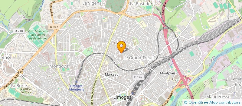 localisation de l'entreprise SCI 5 VIGO à LIMOGES