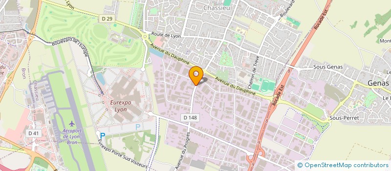 localisation de l'entreprise SCI 50  CHASSIEU