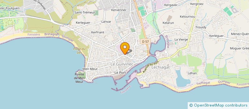 localisation de l'entreprise SCI 50 BAC DE RIS  GUILVINEC