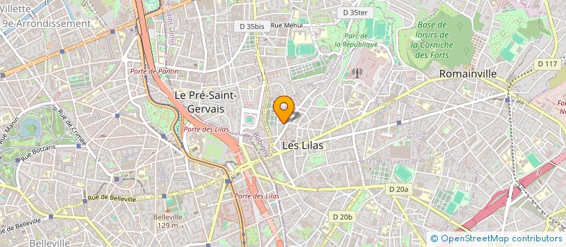 localisation de l'entreprise SCI 50 EGALITE à LES LILAS